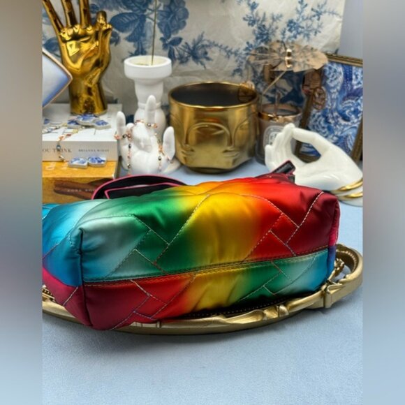 🆕 KURT GEIGER LONDON 🧿 NWOT Small Recycled Shopper Crossbody Bag, Rainbow - Picture 8 of 15